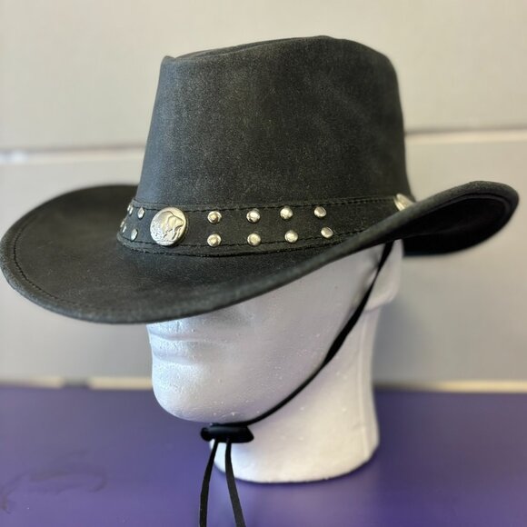 Western style original leather hat for Men and Women, Cowboy real leather Hat main image 7